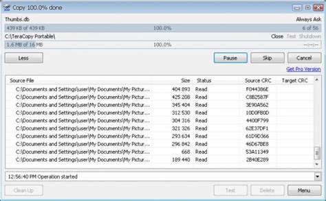 Complimentary download of Portable Teracopy 2. 3